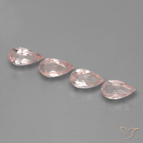 2.19ctw Natural Tono rosado rosa morganita, En forma de pera, VVS-VS