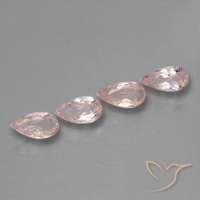 Gemas de Morganita Tono rosado rosa natural de 2.19 ct, En forma de pera, VVS-VS