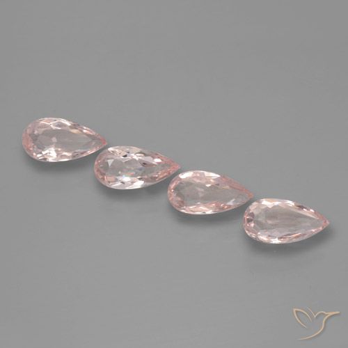 1.95ctw Natural Rosado medio Morganita, En forma de pera, VVS-VS