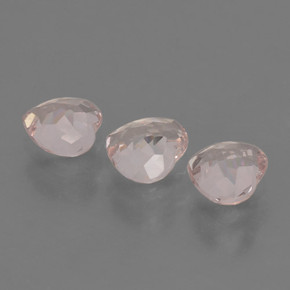 Gemas de Morganita Rosado flamingo natural de 1.47 ct, Forma de corazón, VVS-VS