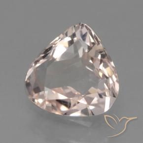 Morganita Rosado claro medio natural de 0.56 ct, En forma de pera, VVS-VS