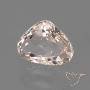 Morganita Rosado claro medio natural de 0.83 ct, En forma de pera, VVS-VS