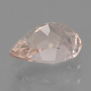 Morganita rosa natural de 0,84 ct, en forma de pera, VVS-VS