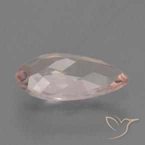 Morganita Rosado flamingo natural de 0.53 ct, En forma de pera, VVS