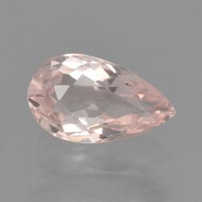 Morganita Rosado flamingo natural de 0.46 ct, En forma de pera, VVS-VS