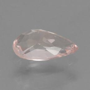 Morganita Rosado flamingo natural de 0.46 ct, En forma de pera, VVS-VS