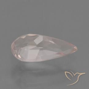 Morganita Rosado flamingo natural de 0.50 ct, En forma de pera, VVS-VS