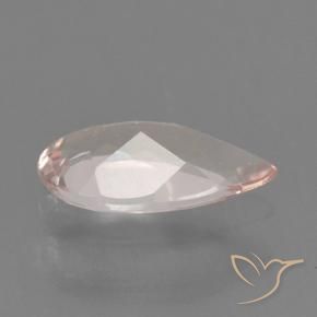 Morganita Rosado medio natural de 0.50 ct, En forma de pera, VVS-VS