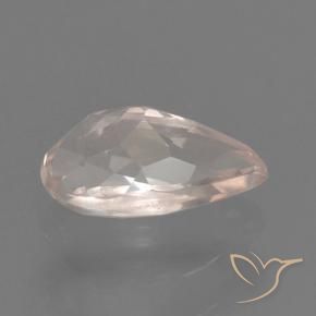 Morganita Rosado medio natural de 0.49 ct, En forma de pera, VVS