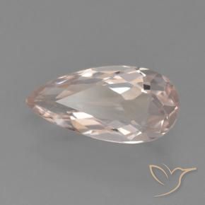 Morganita Rosado flamingo natural de 0.57 ct, En forma de pera, VVS
