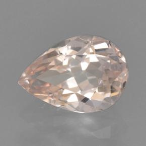 Morganita rosa natural de 0,64 ct, en forma de pera, VVS