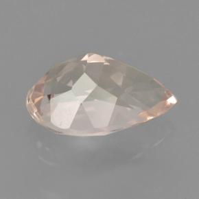 Morganita rosa natural de 0,64 ct, en forma de pera, VVS