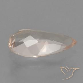 Morganita Rosado muy claro natural de 0.62 ct, En forma de pera, VVS-VS