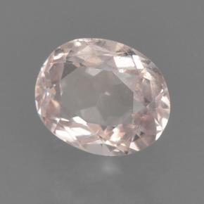 Morganita rosa natural de 0,44 ct, corte óvalo, VS
