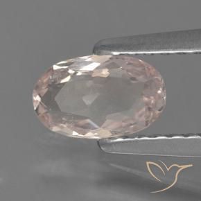 Morganita Rosado flamingo natural de 0.52 ct, Ovalada, VS