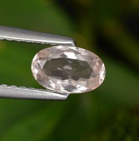 Morganita rosa natural de 0,51 ct, corte óvalo, VVS-VS