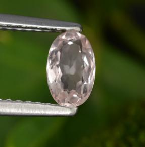 Morganita rosa natural de 0,51 ct, corte óvalo, VVS-VS