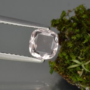 Morganita rosa natural de 0,62 ct, corte cojín, VVS-VS
