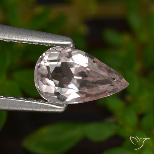 0.51ct Natural Rosado claro Morganita, En forma de pera, VVS-VS