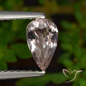 Morganita Rosado claro natural de 0.51 ct, En forma de pera, VVS-VS