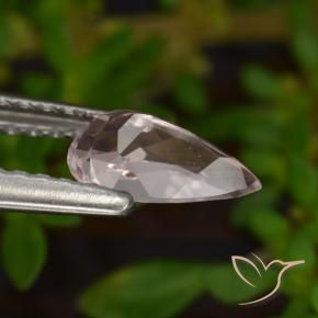 Morganita Rosado claro natural de 0.51 ct, En forma de pera, VVS-VS