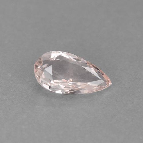 Morganita Rosado claro natural de 0.46 ct, En forma de pera, VVS