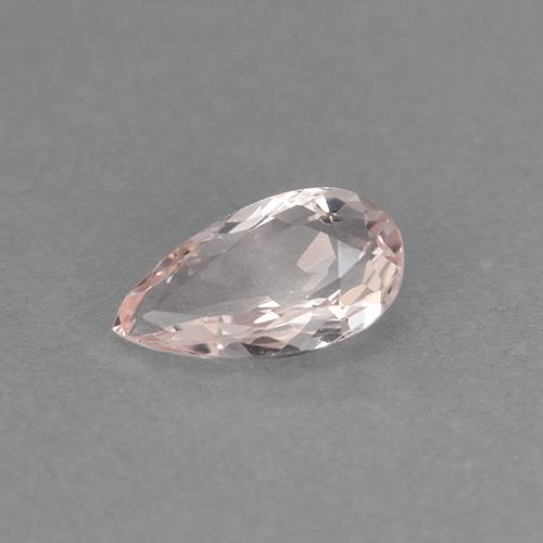 Morganita Rosado claro natural de 0.46 ct, En forma de pera, VVS