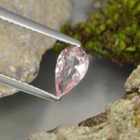 Morganita Rosado flamingo natural de 0.47 ct, En forma de pera, VVS-VS