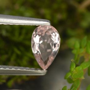 Morganita rosa natural de 0,54 ct, en forma de pera, VVS