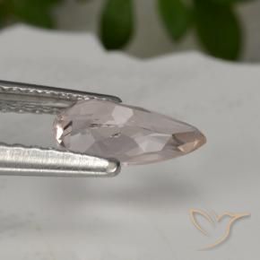Morganita Rosado muy claro natural de 0.57 ct, En forma de pera, VS