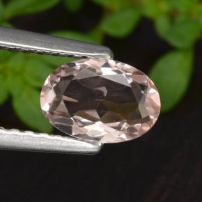 Morganita Rosado claro natural de 0.60 ct, Corte Óvalo, VVS