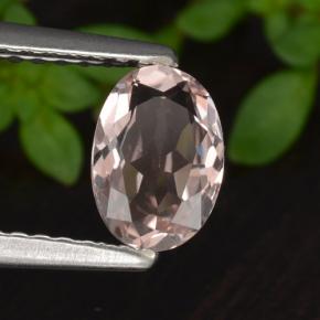Morganita Rosado claro natural de 0.60 ct, Corte Óvalo, VVS