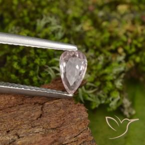 Morganita Rosado claro natural de 0.48 ct, En forma de pera, VVS