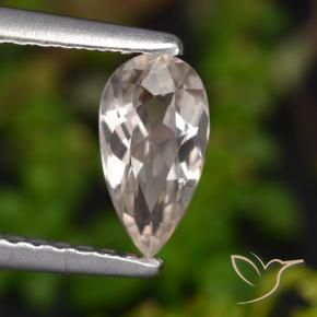 Morganita Rosado claro natural de 0.56 ct, En forma de pera, VVS
