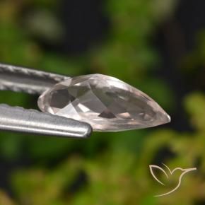 Morganita Rosado claro natural de 0.56 ct, En forma de pera, VVS