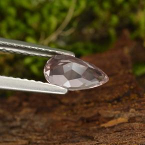 Morganita rosa natural de 0,64 ct, en forma de pera, VVS-VS
