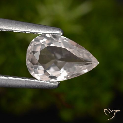 0.68ct Natural Rosado muy claro Morganita, En forma de pera, VVS-VS