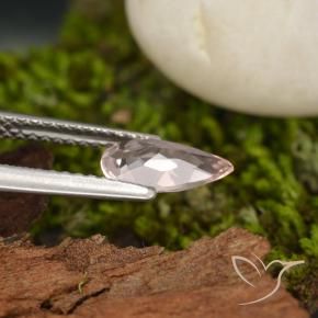 Morganita Rosado medio natural de 0.70 ct, En forma de pera, VVS