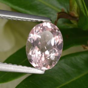 Morganita rosa natural de 1,26 ct, corte óvalo, VVS
