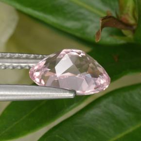 Morganita rosa natural de 1,26 ct, corte óvalo, VVS