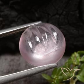 Morganita Rosado claro natural de 4.08 ct, Redondo, Transparente
