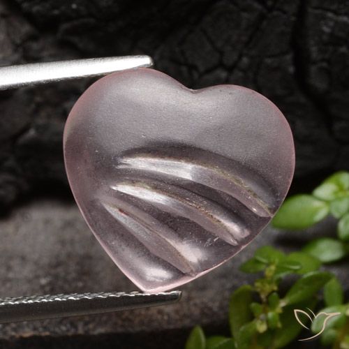 4.50ct Natural Rosa rosado Morganita, Corazón, Transparente