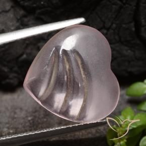 Morganita Rosa rosado natural de 4.50 ct, Corazón, Transparente