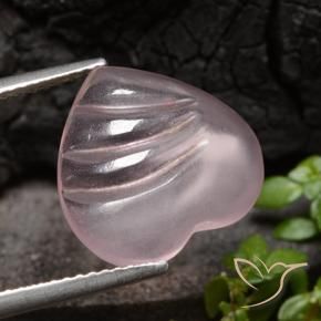 Morganita Rosa rosado natural de 4.50 ct, Corazón, Transparente