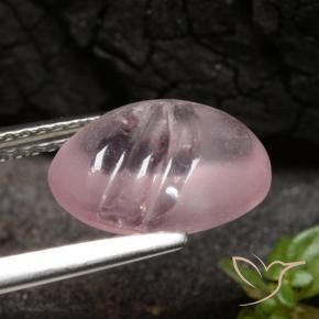 Morganita Rosado medio natural de 3.09 ct, Ovalada, Transparente
