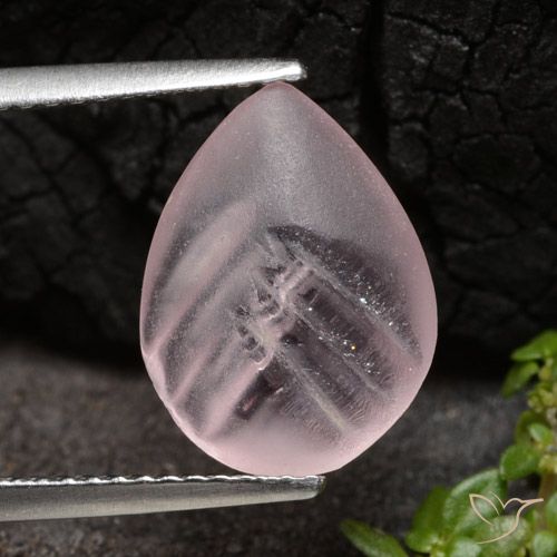 2.62ct Natural Rosado coral Morganita, En forma de pera, Translúcido