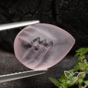 Morganita Rosado coral natural de 2.62 ct, En forma de pera, Translúcido