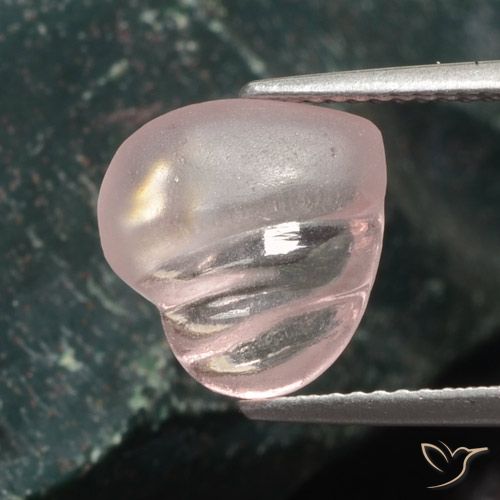 3.54ct Natural Rosado claro morganita, Corazón, Translúcido