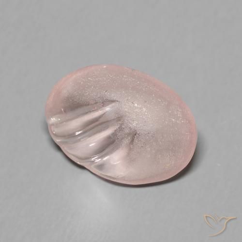3.85ct Natural Rosado flamingo morganita, Ovalada, Transparente