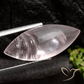 Morganita Rosado claro natural de 7.86 ct, Marquesa, Transparente